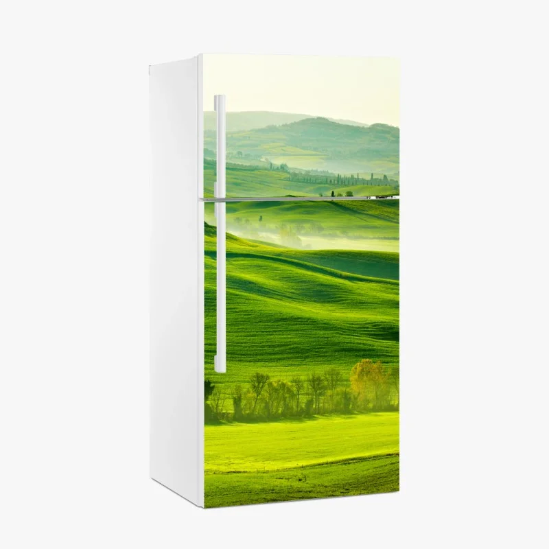 Fridge sticker sunlit rolling hills of Tuscany