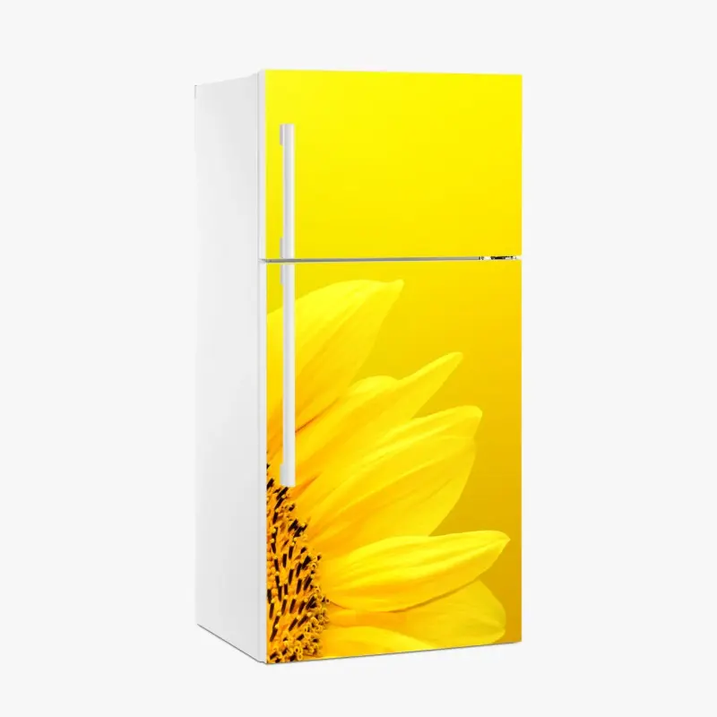 Fridge sticker gold leaf pattern seamless design • Wallissimo®