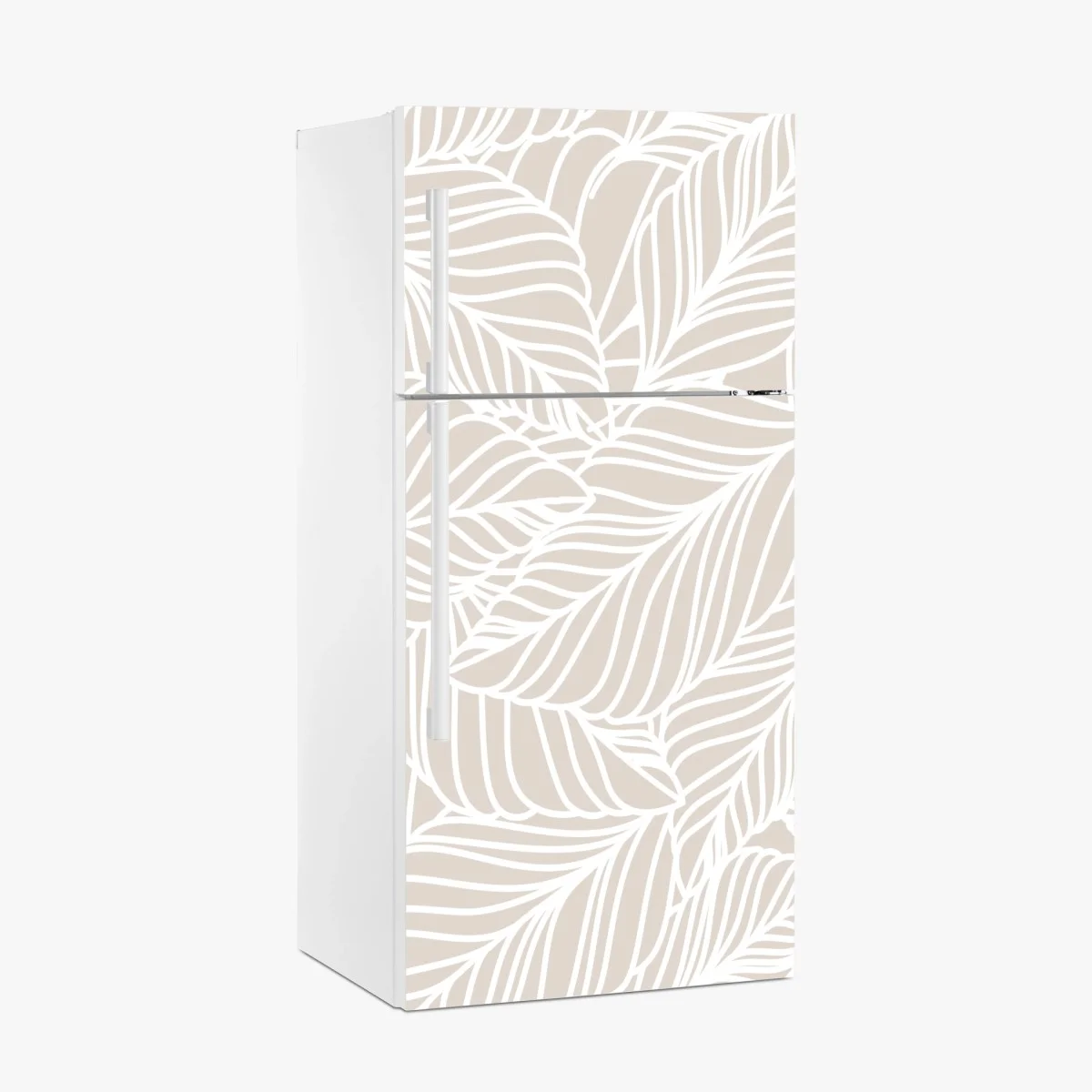 Fridge sticker neutral botanical leaf pattern ⁕ Wallissimo® Fridge sticker neutral botanical leaf pattern ⁕ Wallissimo®