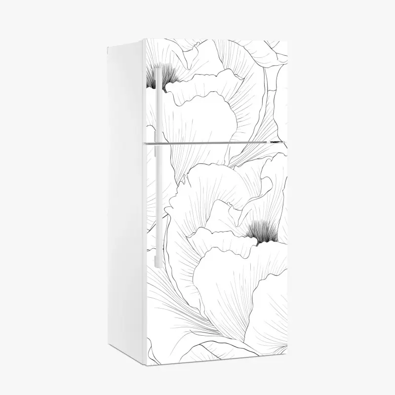 Fridge sticker monochrome violinist hands • Wallissimo®
