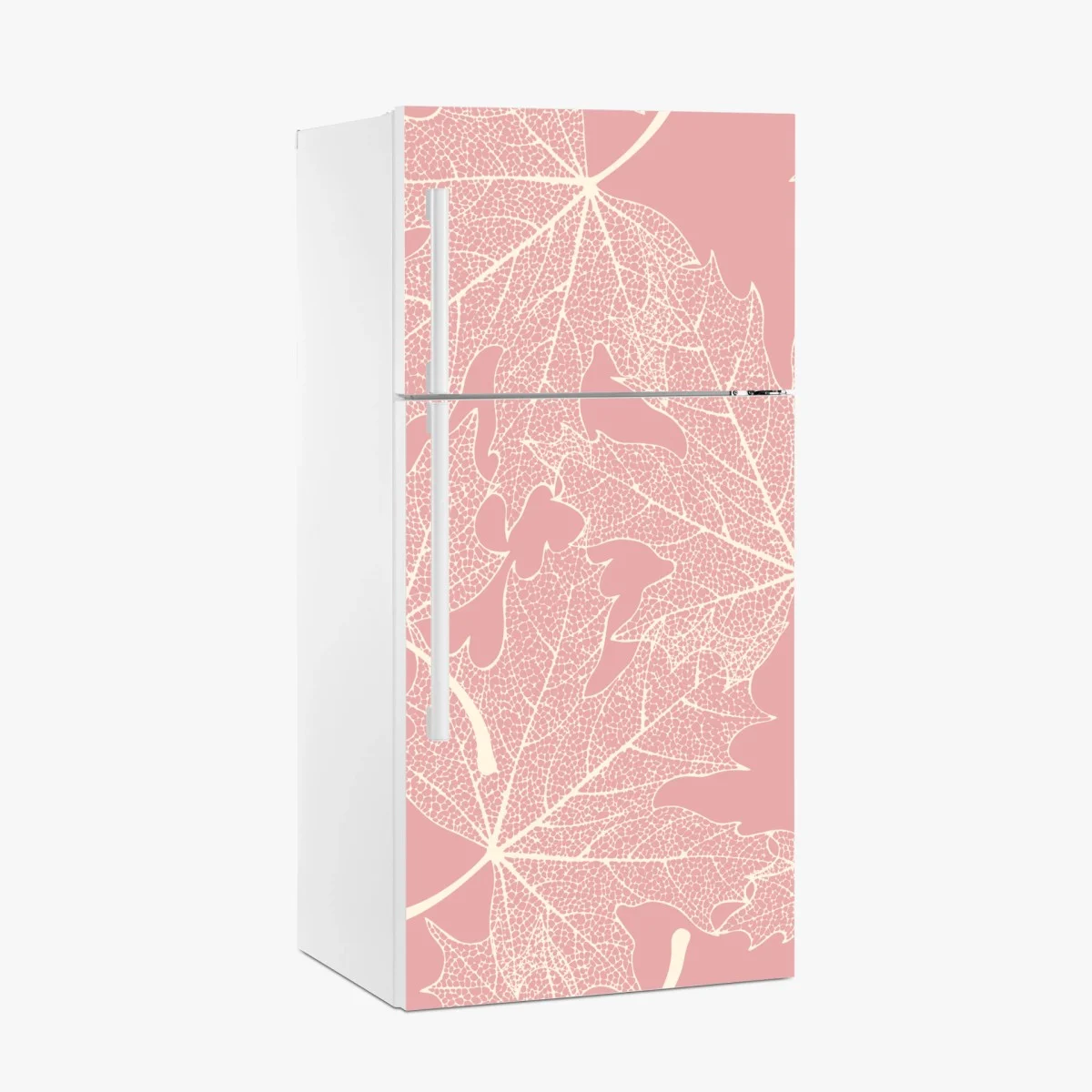 Fridge sticker delicate pink leaf pattern • Wallissimo® Fridge sticker delicate pink leaf pattern • Wallissimo®