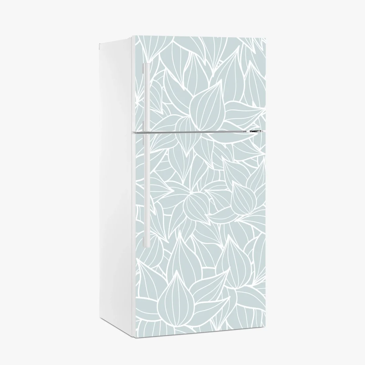 Fridge sticker soft turquoise leaf pattern ⁕ Wallissimo® Fridge sticker soft turquoise leaf pattern ⁕ Wallissimo®