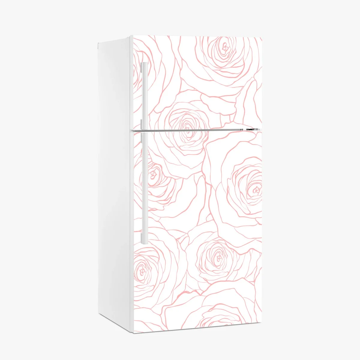 Fridge sticker delicate pink rose line pattern ⁕ Wallissimo® Fridge sticker delicate pink rose line pattern ⁕ Wallissimo®