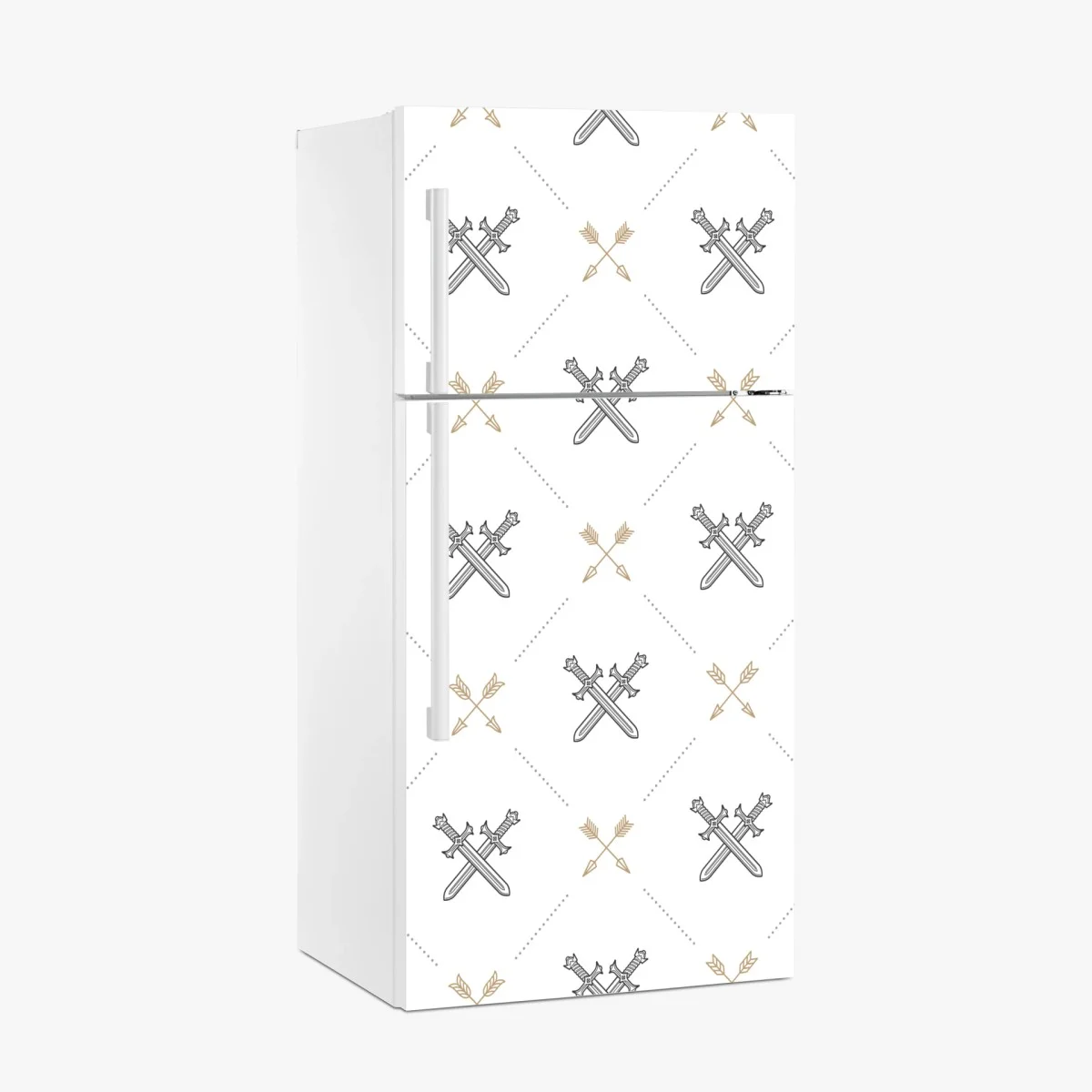 Fridge sticker crossed swords and arrows pattern ⁕ Wallissimo® Fridge sticker crossed swords and arrows pattern ⁕ Wallissimo®