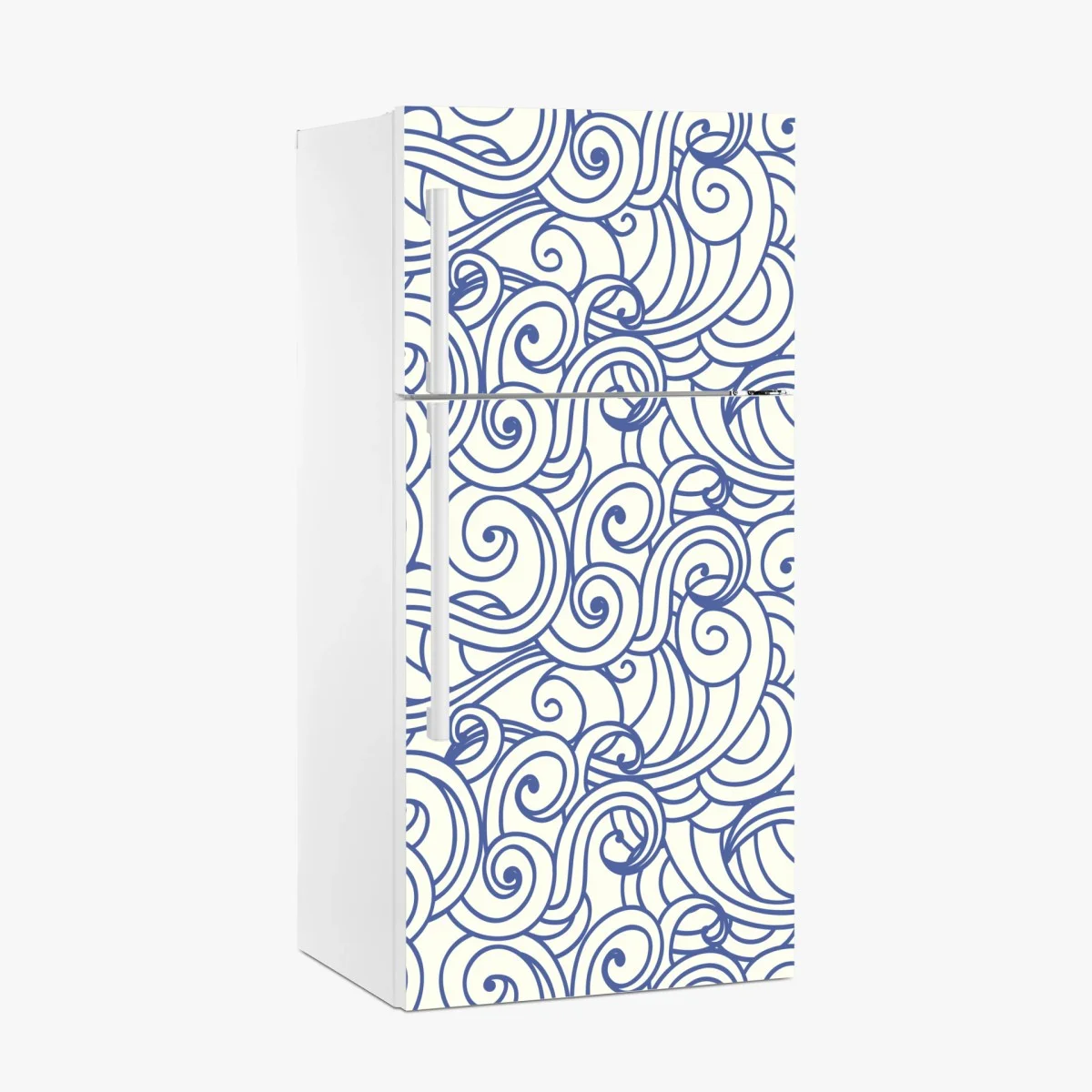 Fridge sticker blue swirl seamless pattern ⁕ Wallissimo® Fridge sticker blue swirl seamless pattern ⁕ Wallissimo®