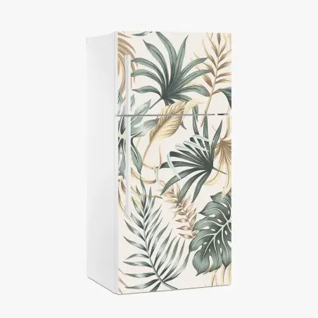 Fridge sticker tropical botanical foliage pattern • Wallissimo®