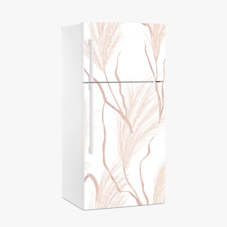 Fridge sticker soft pampas grass pattern • Wallissimo®