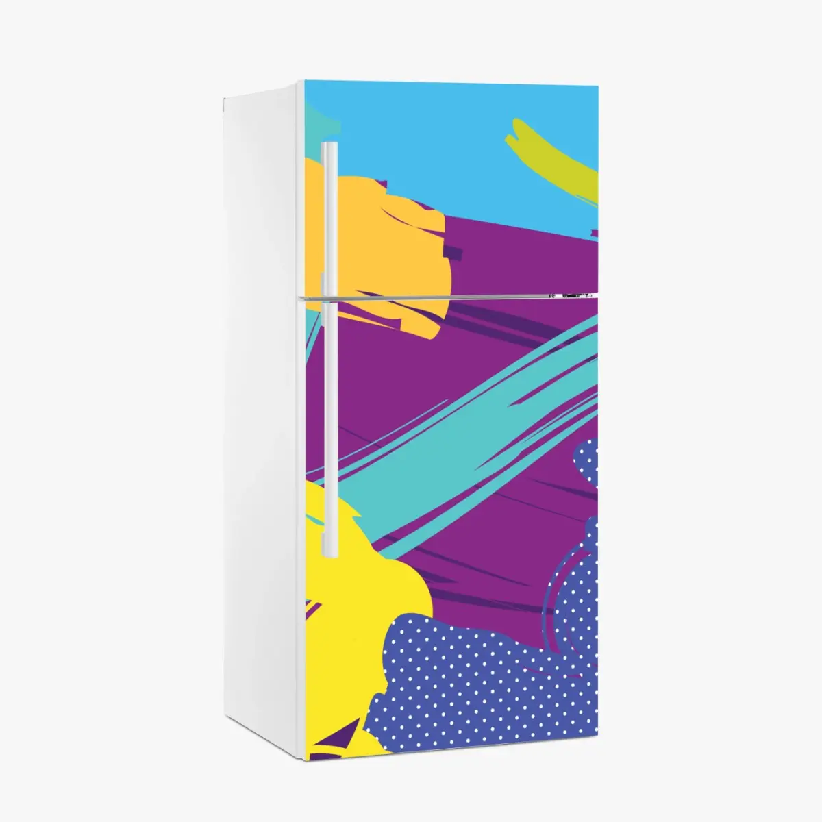 Fridge sticker vibrant abstract pop-art composition • Wallissimo® Fridge sticker vibrant abstract pop-art composition • Wallissimo®