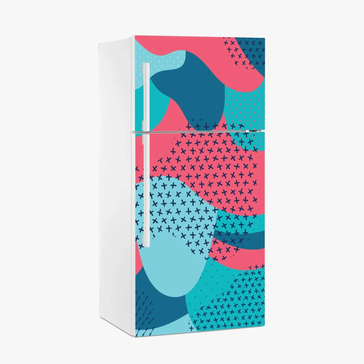 Fridge sticker playful turquoise abstract pattern ⁕ Wallissimo® Fridge sticker playful turquoise abstract pattern ⁕ Wallissimo®