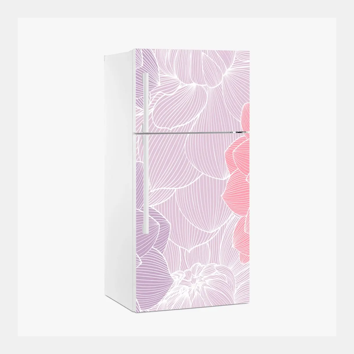Fridge sticker soft pastel floral bloom pattern • Wallissimo® Fridge sticker soft pastel floral bloom pattern • Wallissimo®