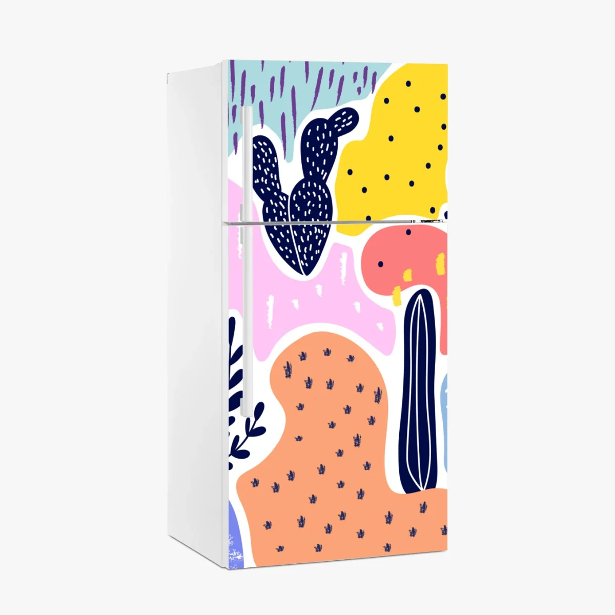 Fridge sticker playful abstract botanical pattern • Wallissimo® Fridge sticker playful abstract botanical pattern • Wallissimo®