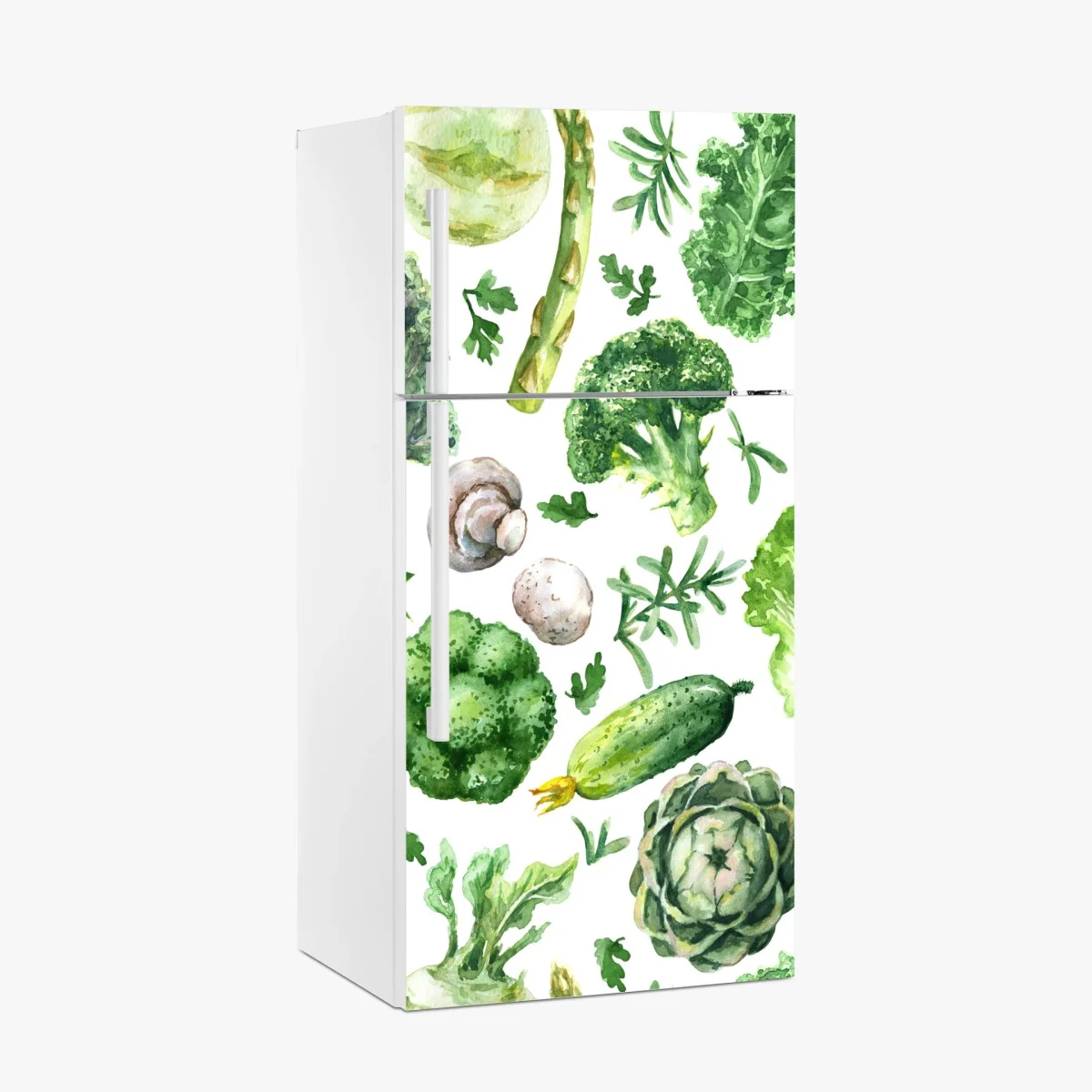 Fridge sticker watercolor greens seamless pattern ⁕ Wallissimo® Fridge sticker watercolor greens seamless pattern ⁕ Wallissimo®