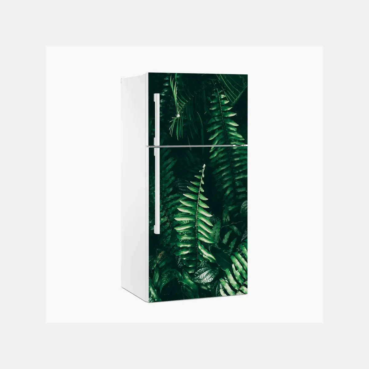 Fridge sticker tropical green leaves composition • Wallissimo® Fridge sticker tropical green leaves composition • Wallissimo®