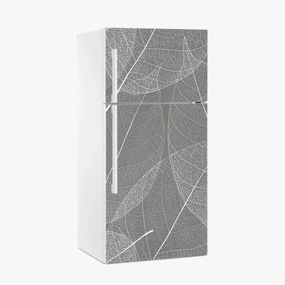 Fridge sticker delicate leaf vein pattern in gray • Wallissimo® Fridge sticker delicate leaf vein pattern in gray • Wallissimo®