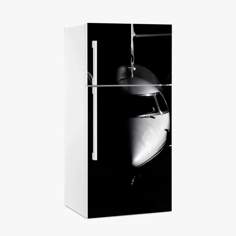 Fridge sticker monochrome jet nose portrait