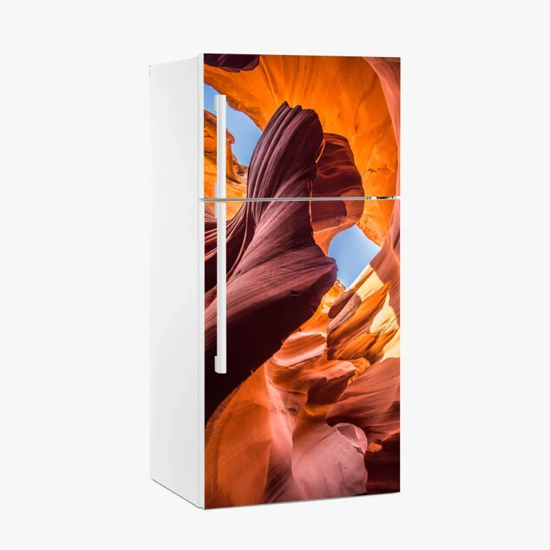 Fridge sticker sunlit slot canyon rock formations