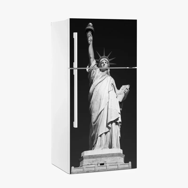 Fridge sticker Statue of Liberty monochrome portrait