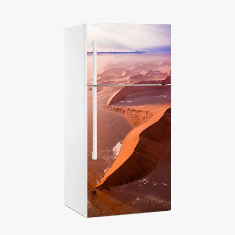 Fridge sticker Sossusvlei desert dunes panorama
