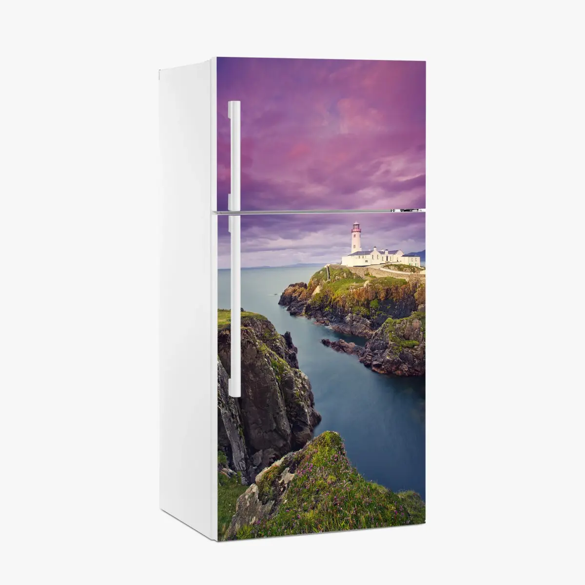 Fridge sticker purple coastal lighthouse at dusk • Wallissimo® Fridge sticker purple coastal lighthouse at dusk • Wallissimo®