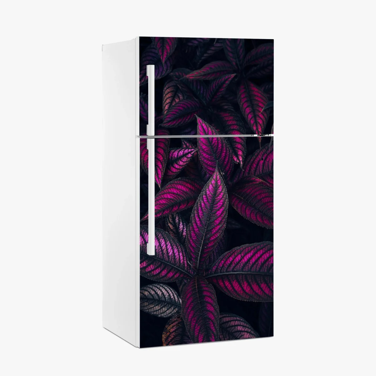 Fridge sticker vivid purple foliage pattern • Wallissimo® Fridge sticker vivid purple foliage pattern • Wallissimo®