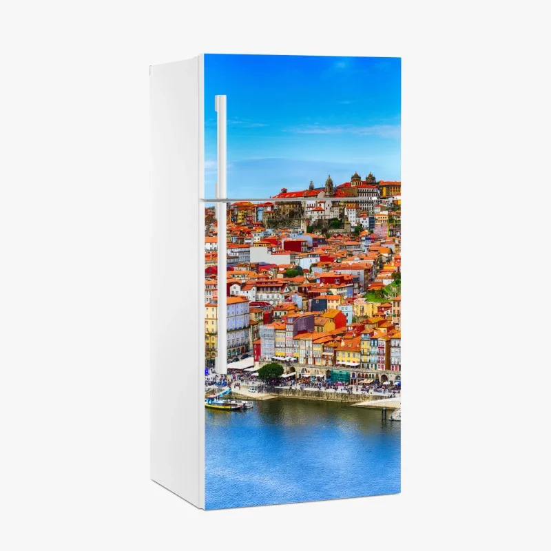 Fridge sticker Porto vibrant riverside panorama