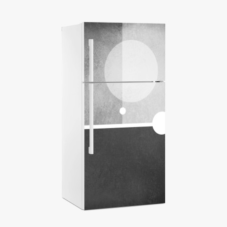 Fridge sticker minimal geometric composition • Wallissimo®