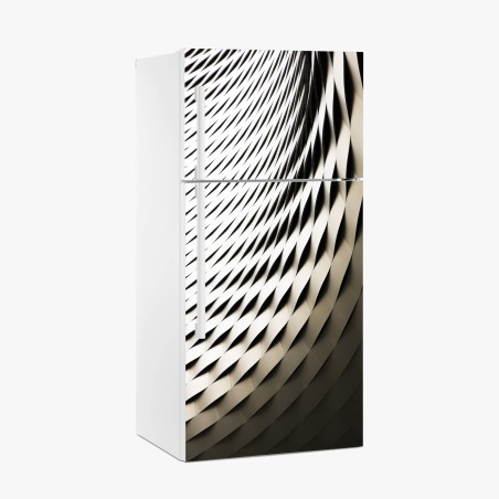 Fridge sticker modern geometric architectural pattern • Wallissimo®