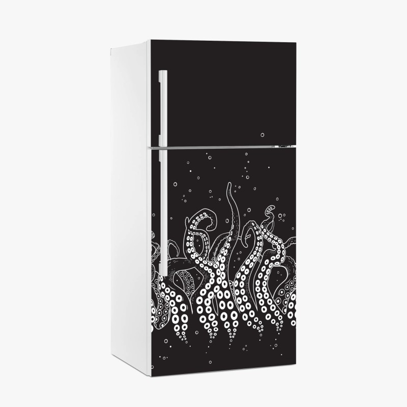 Fridge sticker octopus tentacle pattern