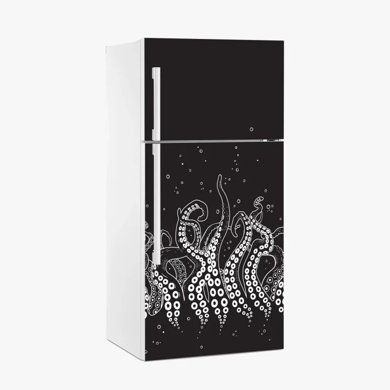Fridge sticker octopus tentacle pattern