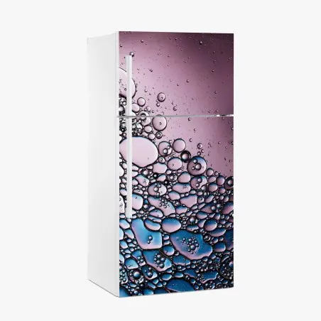 Fridge sticker purple bubble abstract pattern • Wallissimo®