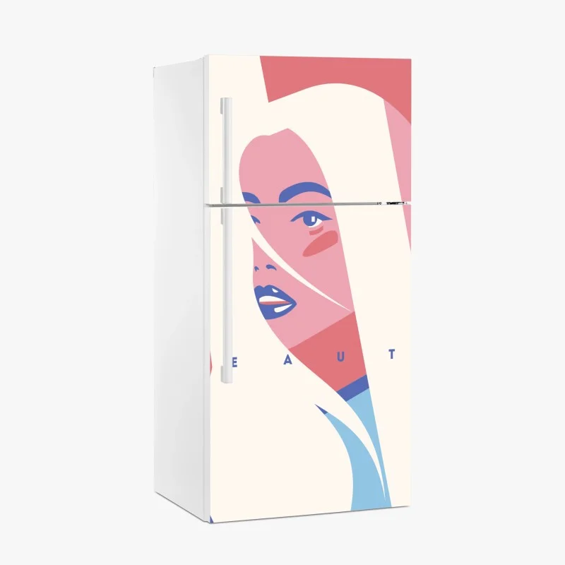 Fridge sticker pastel pop beauty portrait