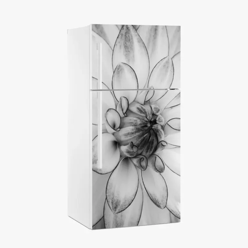 Fridge sticker gold art deco fan pattern • Wallissimo®