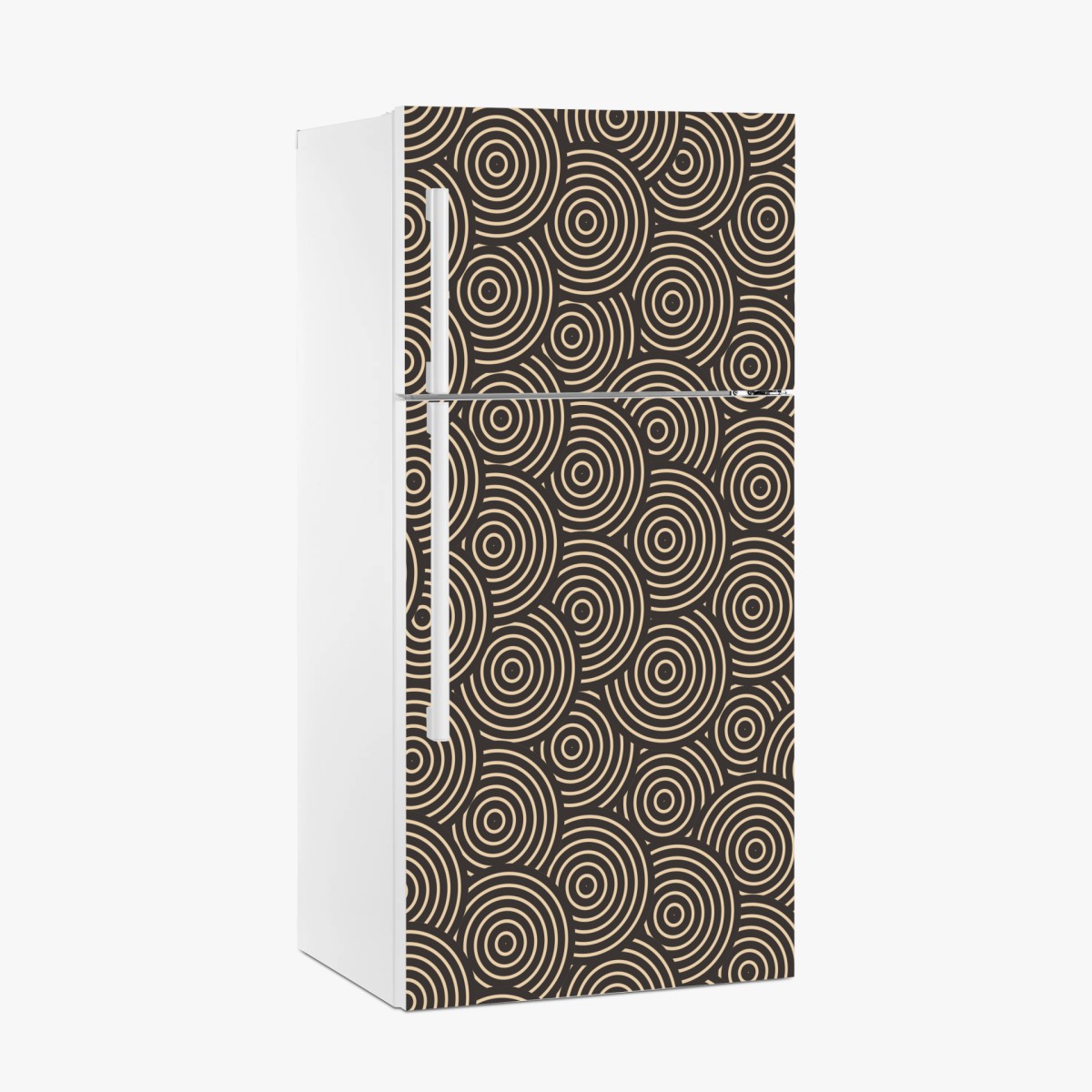 Fridge sticker retro concentric circles pattern • Wallissimo® Fridge sticker retro concentric circles pattern • Wallissimo®