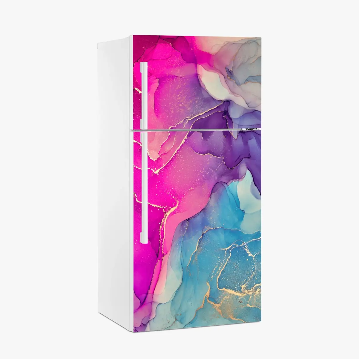 Fridge sticker vibrant marble alcohol ink composition • Wallissimo® Fridge sticker vibrant marble alcohol ink composition • Wallissimo®