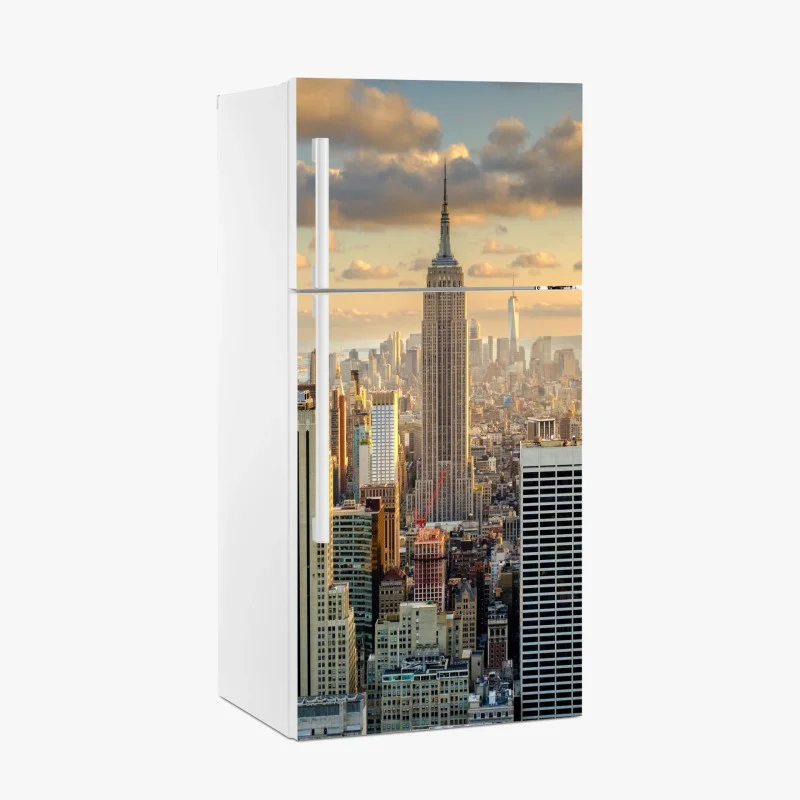 Fridge sticker New York skyline at sunset