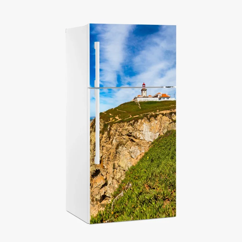 Fridge sticker lighthouse on the cliffs of Cabo da Roca