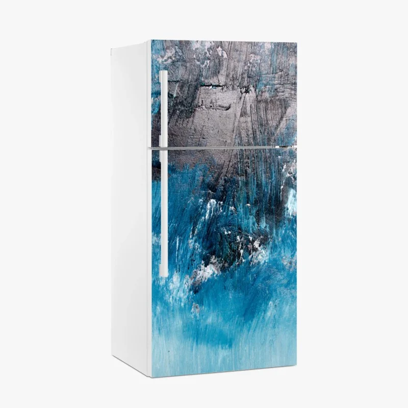 Fridge sticker deep blue abstract texture