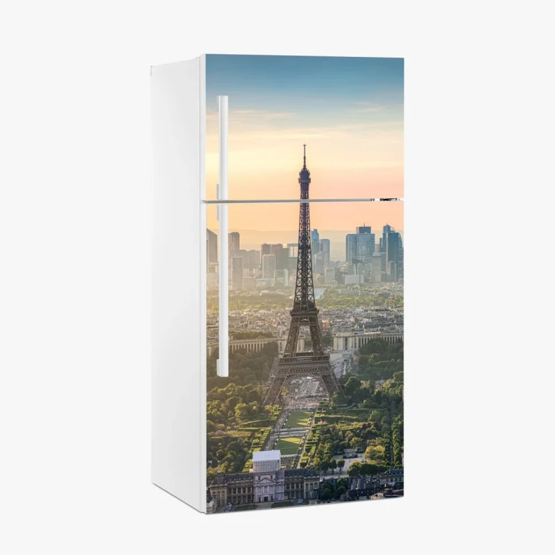 Fridge sticker Paris skyline at sunset with the Eiffel Tower