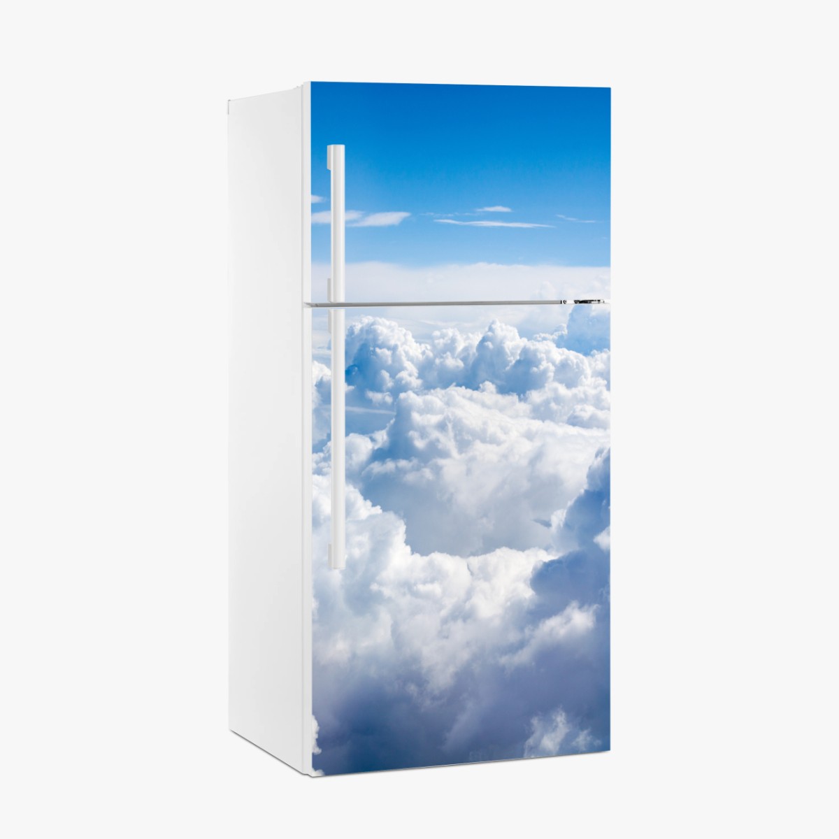 Fridge sticker serene blue cloudscape • Wallissimo® Fridge sticker serene blue cloudscape • Wallissimo®