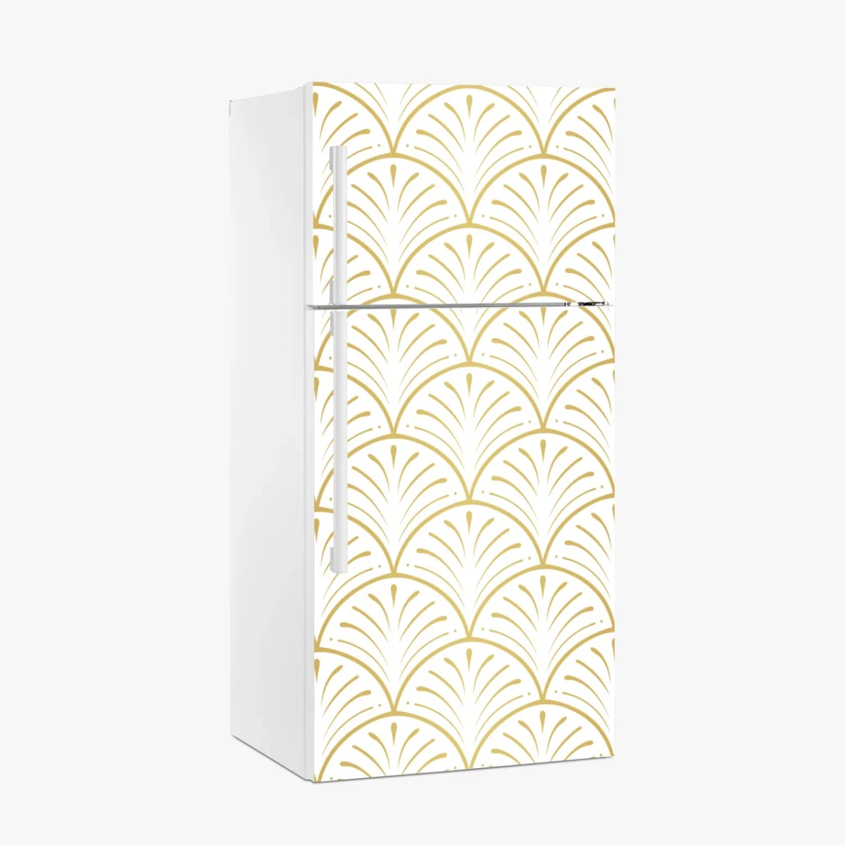Fridge sticker gold art deco fan pattern ⁕ Wallissimo® Fridge sticker gold art deco fan pattern ⁕ Wallissimo®