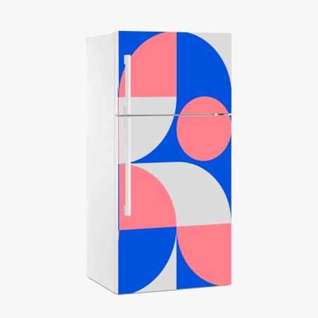 Fridge sticker scandinavian geometric composition • Wallissimo®