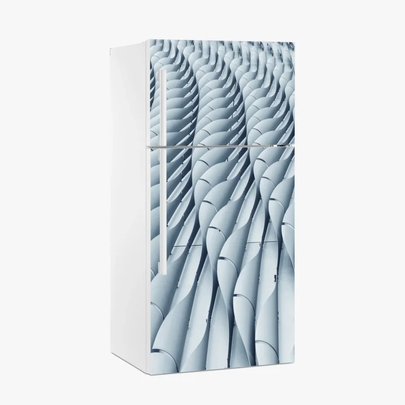 Fridge sticker abstract architectural facade pattern