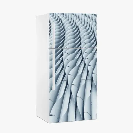 Fridge sticker abstract architectural facade pattern • Wallissimo®