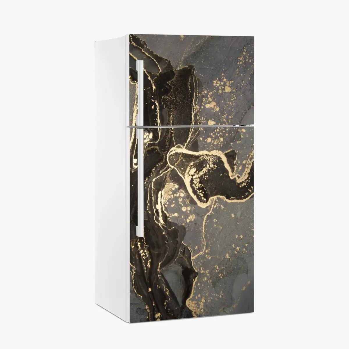 Fridge sticker luxury black and gold marble abstract ⁕ Wallissimo® Fridge sticker luxury black and gold marble abstract ⁕ Wallissimo®