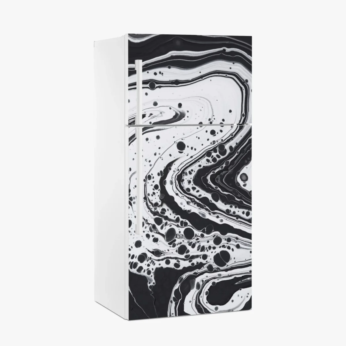 Fridge sticker monochrome marble abstract ⁕ Wallissimo® Fridge sticker monochrome marble abstract ⁕ Wallissimo®
