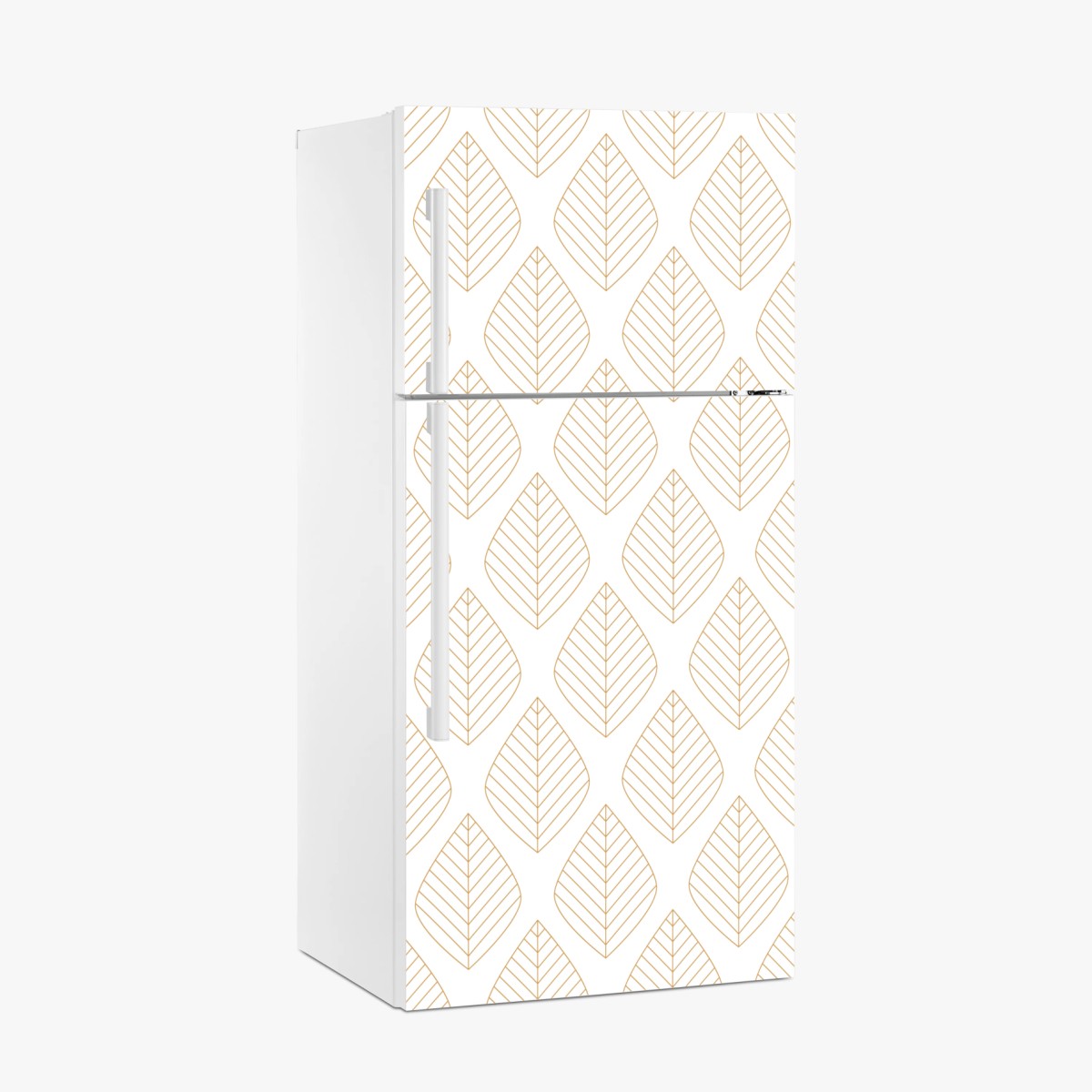Fridge sticker elegant gold leaf geometric pattern • Wallissimo® Fridge sticker elegant gold leaf geometric pattern • Wallissimo®