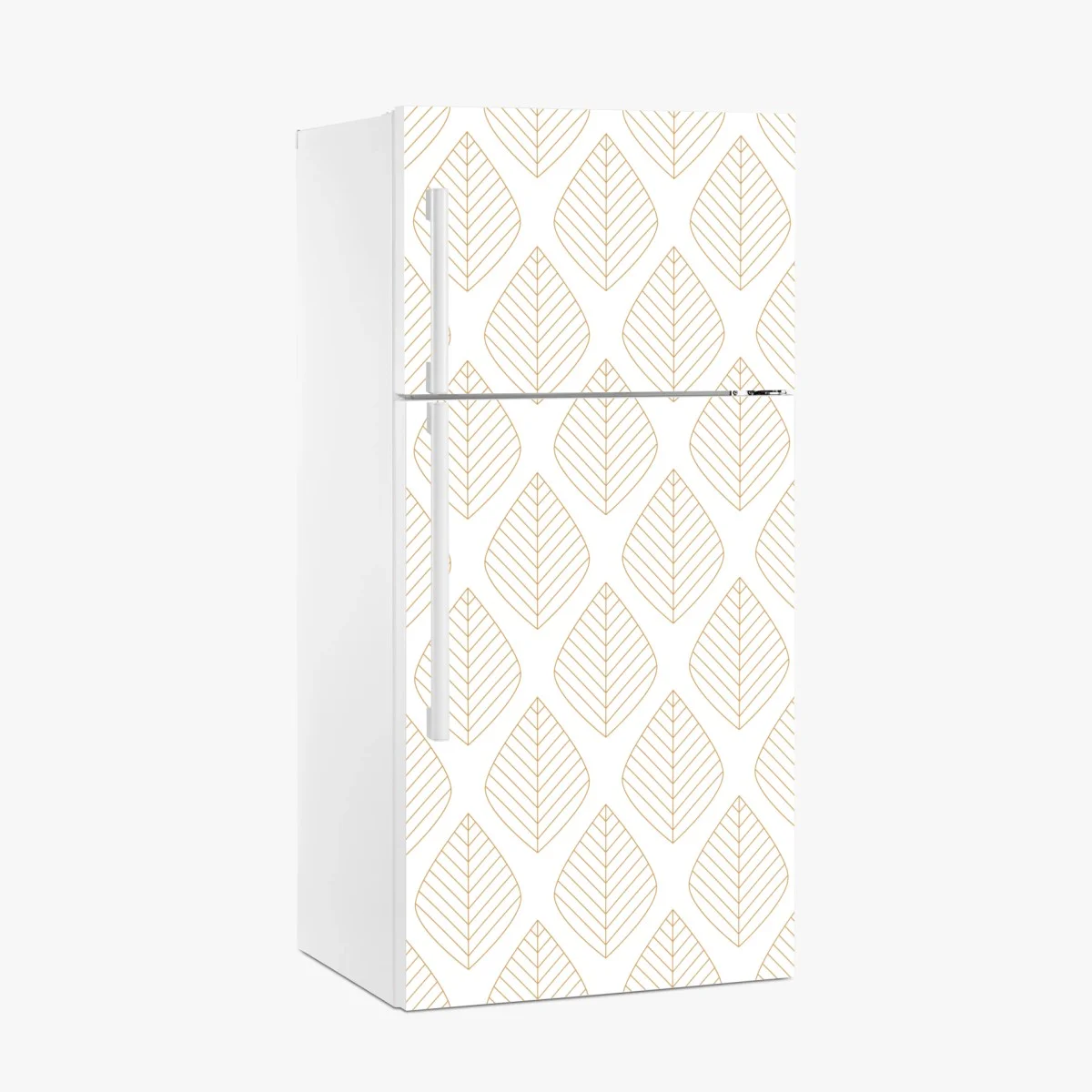 Fridge sticker elegant gold leaf geometric pattern • Wallissimo® Fridge sticker elegant gold leaf geometric pattern • Wallissimo®
