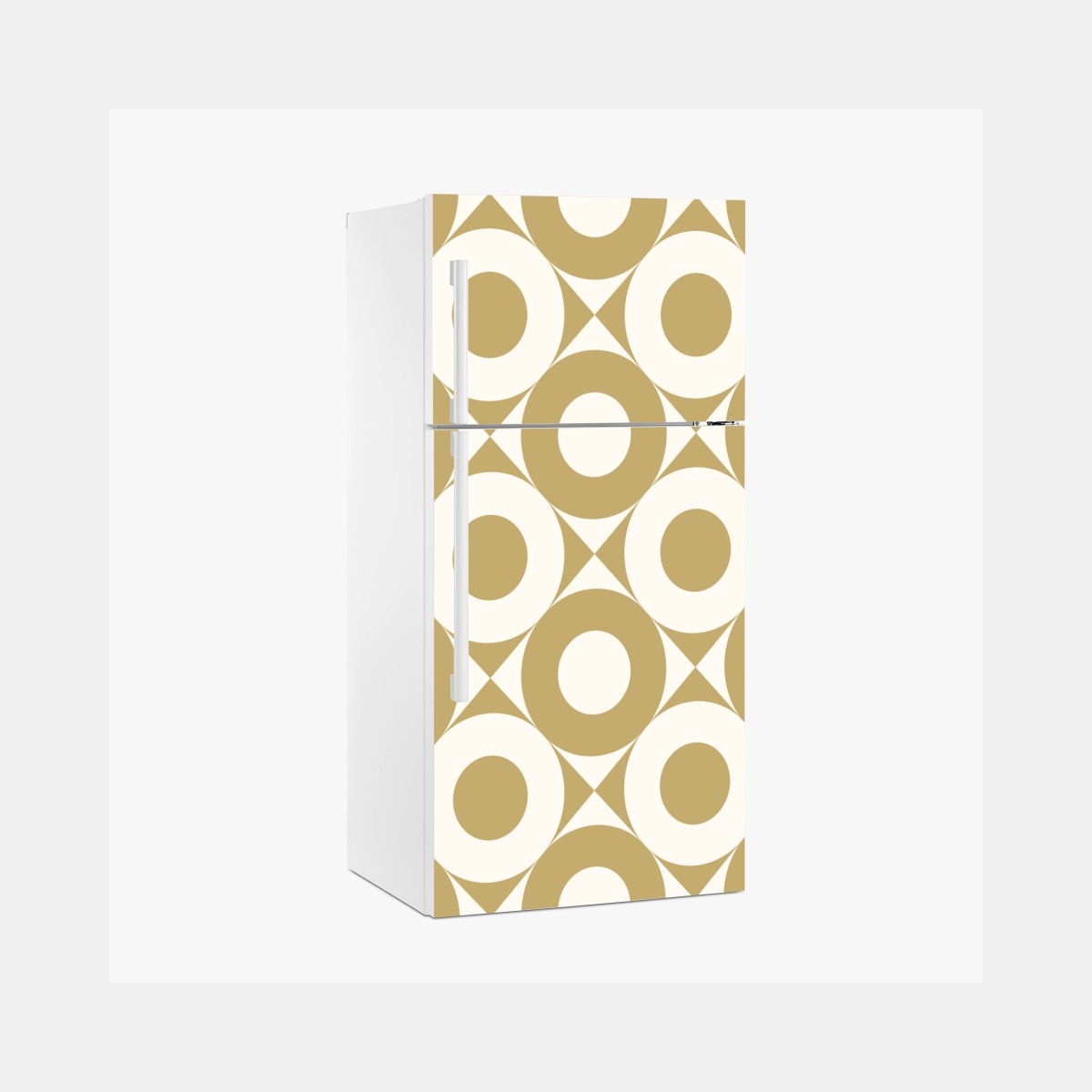Fridge sticker gold geometric circle pattern ⁕ Wallissimo® Fridge sticker gold geometric circle pattern ⁕ Wallissimo®