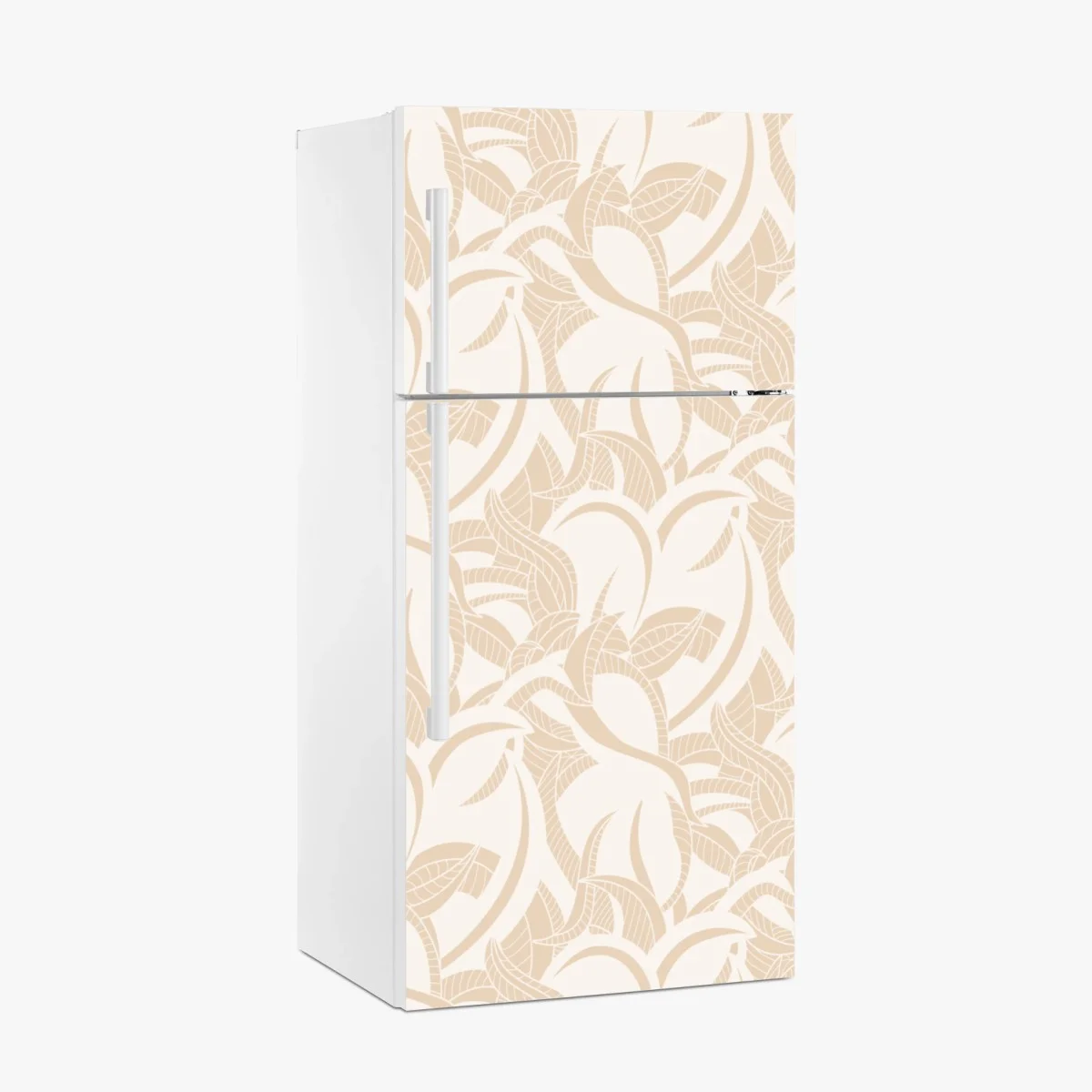 Fridge sticker beige botanical leaf pattern ⁕ Wallissimo® Fridge sticker beige botanical leaf pattern ⁕ Wallissimo®