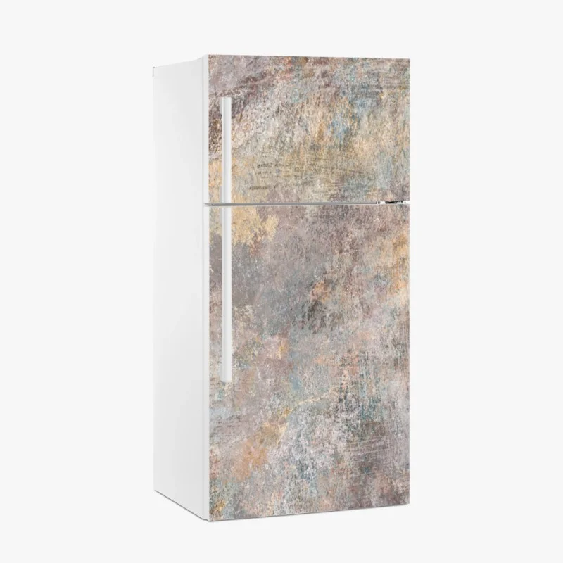 Fridge sticker subtle textured abstract in warm neutrals